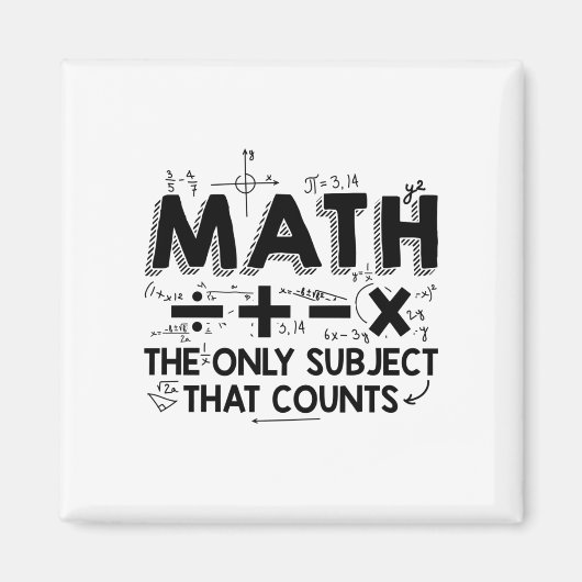 数学先生 |数学の数学者ギフト マグネット (正面)