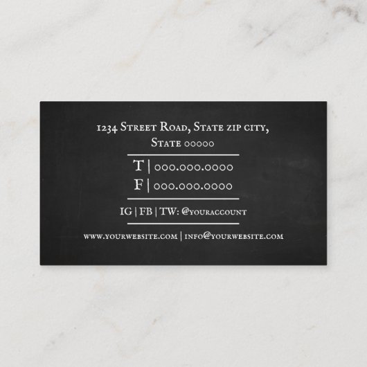 数学先生/数学教師 名刺 (裏面)