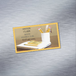 数学先生/数学者/新学期 マグネット名刺