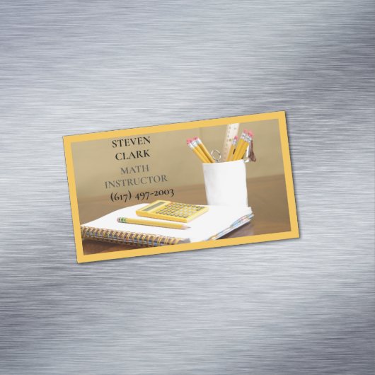数学先生/数学者/新学期 マグネット名刺 (インサイチュ)