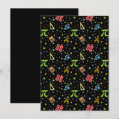 数学先生 – 数学記号パターン シーズンカード (正面/裏面)