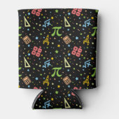 数学先生 – 数学記号パターン 缶クーラー (正面)