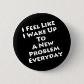 数学先生 – 毎日新しい問題に目覚める 缶バッジ (正面)