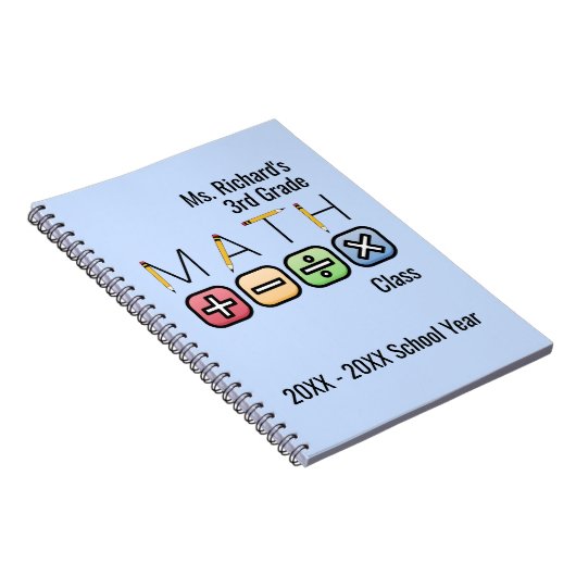 数学先生 |演算パーソナライズされた記号 ノートブック (右側)