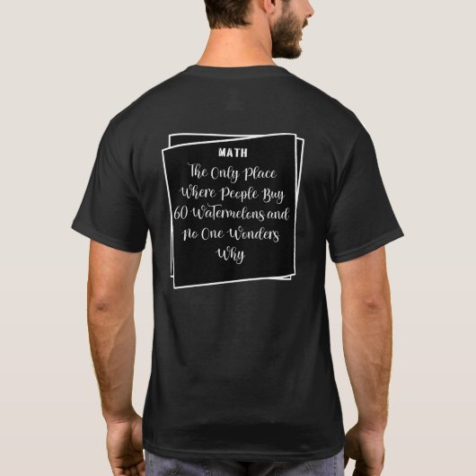 数学先生 Tシャツ (裏面)