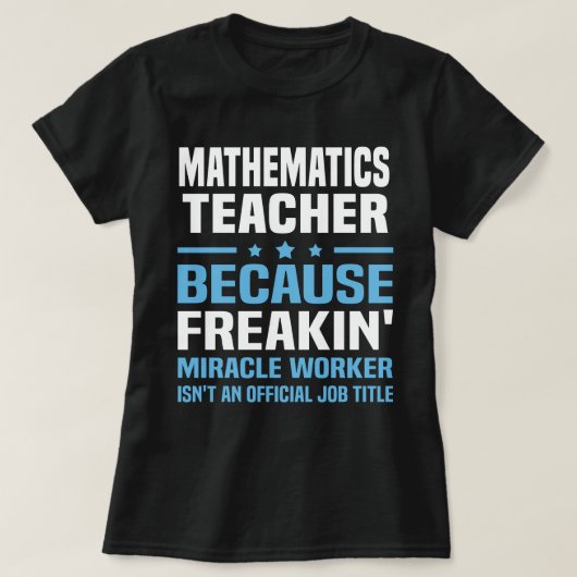 数学先生 Tシャツ (デザイン正面)