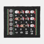 数学先生GREYHOUND フリースブランケット (正面(横))