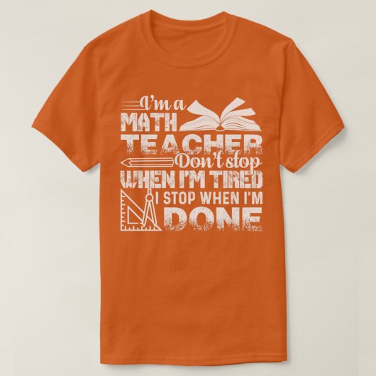 数学先生Im A数学先生 Tシャツ (デザイン正面)
