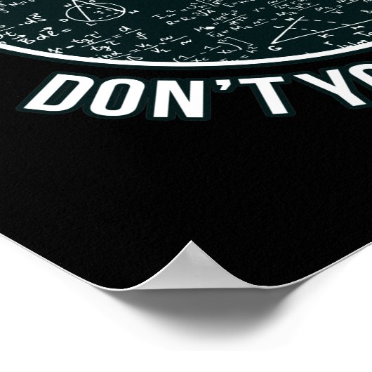 数学先生Inhimm Mathematics Math Student ポスター (角)