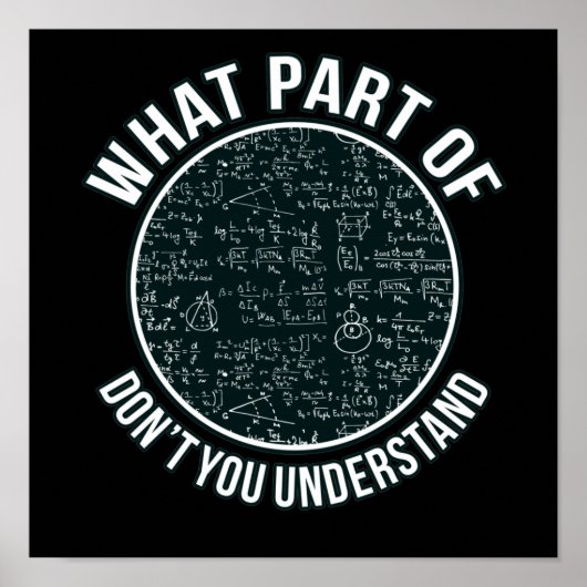 数学先生Inhimm Mathematics Math Student ポスター (正面)