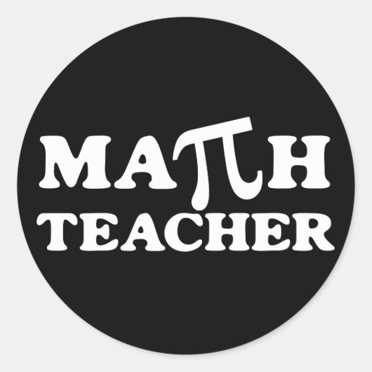 数学先生PI ラウンドシール (正面)