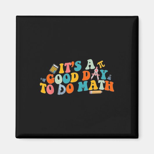 数学先生Scに戻って数学を行うには良い日だ マグネット (正面)
