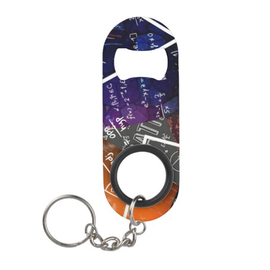 数学公式ステンレス鋼ボトルオープナー キーホルダー栓抜き (正面)