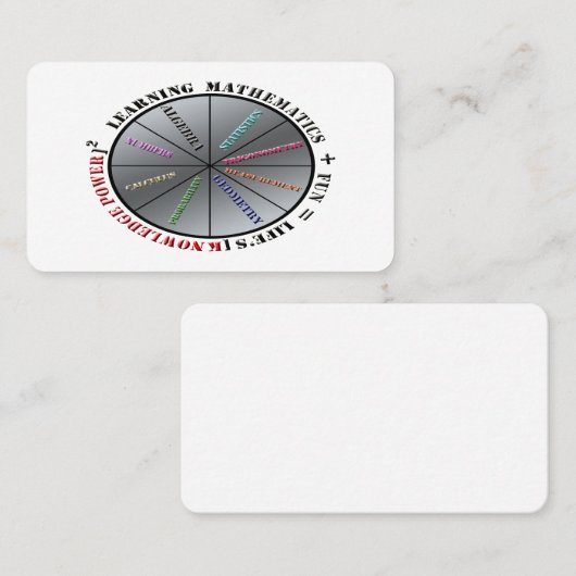 数学力 名刺 (正面/裏面)