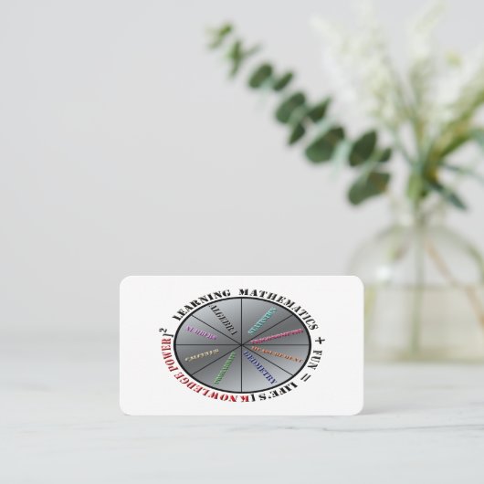 数学力 名刺 (スタンド正面)