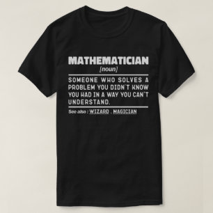 数学名詞数学の恋人先生クールあり Tシャツ