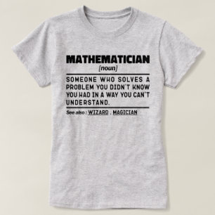 数学名詞数学の恋人先生クールあり Tシャツ