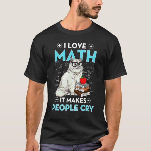 数学大好き 数学の先生 数学の先生 数学を教える Tシャツ (正面)
