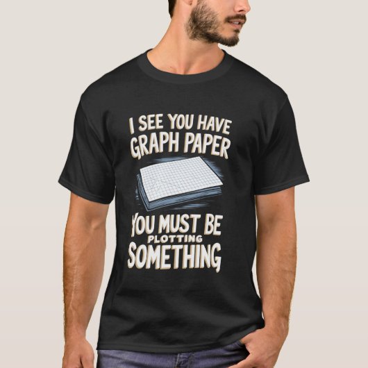数学好きのためのおもしろ数学アートグラフ用紙 Tシャツ (正面)