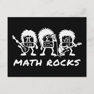 数学好きのためのアカデミックロックバンドのユーモア ポストカード