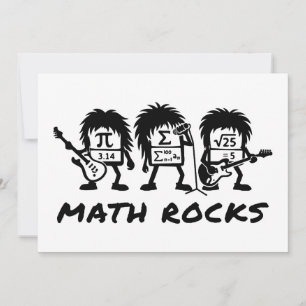 数学好きのためのアカデミックロックバンドのユーモア 招待状