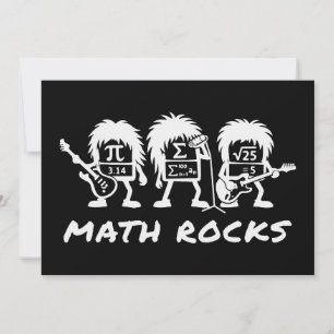 数学好きのためのアカデミックロックバンドのユーモア 招待状