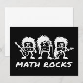 数学好きのためのアカデミックロックバンドのユーモア 招待状 (正面/裏面)