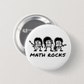 数学好きのためのアカデミックロックバンドのユーモア 缶バッジ (正面&裏面)