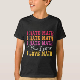 数学嫌いからの数学愛!数学の気づき STEM Tシャツ