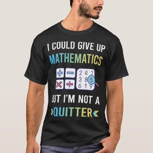 数学嫌いな人向けの数学デザイン Tシャツ (正面)