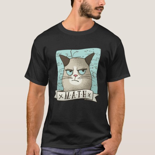 数学嫌いの子猫 Tシャツ (正面)