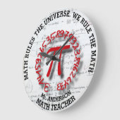 数学学校大学または大学先生 ラージ壁時計 (傾斜)