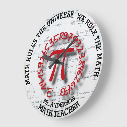 数学学校大学または大学先生 ラージ壁時計 (傾斜)