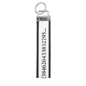 数学定数Pi |円周率の桁数 リストバンドキーホルダー (鍵トップ)