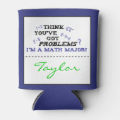 数学専攻の卒業おもしろいクーラーボックス 缶クーラー (正面)