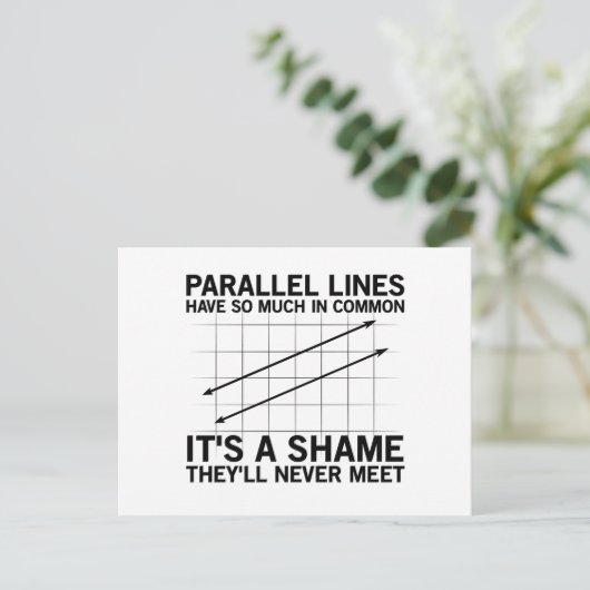 数学幾何学 | 数学教師学生ギフト ポストカード (スタンド正面)