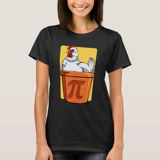 数学引用文数学おたくポット代数チキンフー Tシャツ (正面)