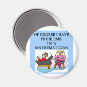 数学心理学のジョーク マグネット (正面/裏面)