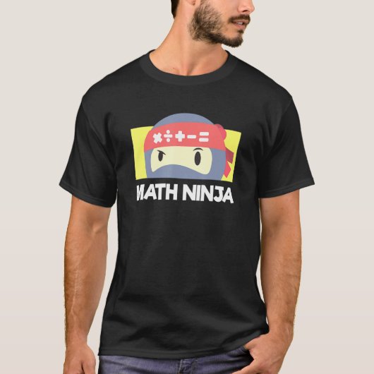 数学忍者先生生 Tシャツ (正面)
