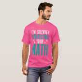 数学愛好家ギーク教育学校生徒先生 Tシャツ (正面フル)