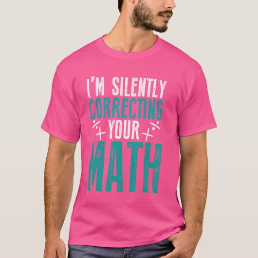 数学愛好家ギーク教育学校生徒先生 Tシャツ (正面)