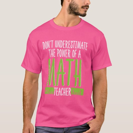 数学愛好家ギーク教育学校生徒先生 Tシャツ (正面)