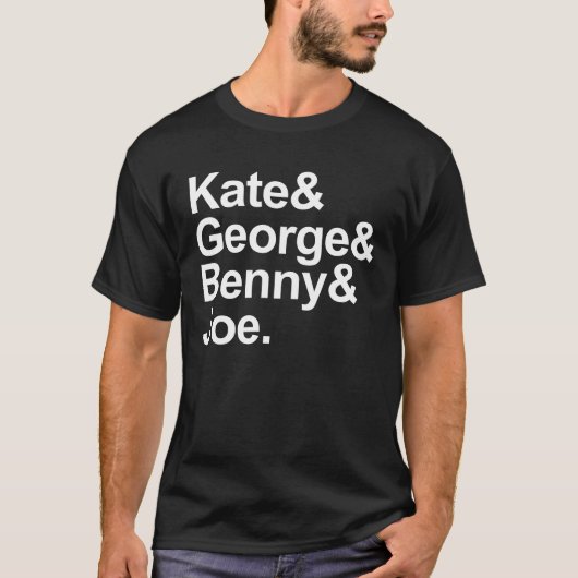 数学探偵 – ケイト、ジョージ、ベニー、ジョー Tシャツ (正面)