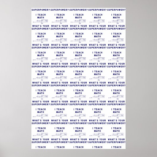 数学教えのスーパーパワーは何だ？ ポスター (正面)