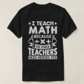 数学教えは数学の先生ギフトTおもしろい-Shi Tシャツ (デザイン正面)