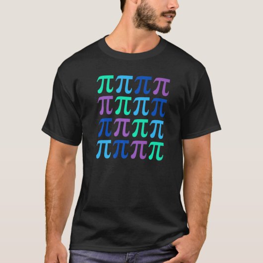 数学教師のための記号とともに円周率の日をお祝い 科学 Tシャツ (正面)