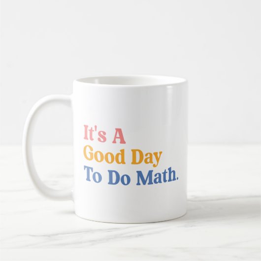 数学教師のための面白いママデザイン コーヒーマグカップ (左)