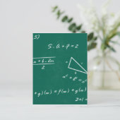 数学教師の代数オタク ポストカード (スタンド正面)