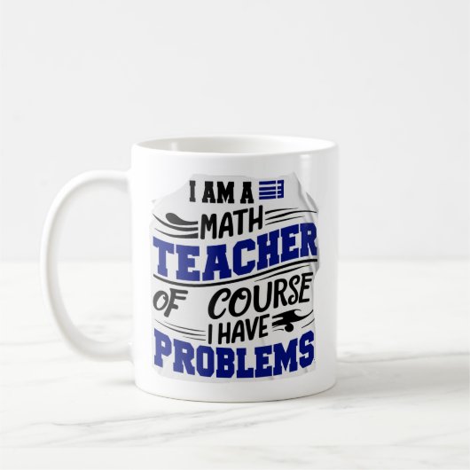 数学教師の冗談 コーヒーマグカップ (左)