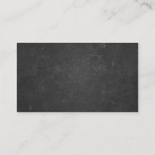 数学教師の手のスクリプトChalkboardミニマリスト 名刺 (裏面)